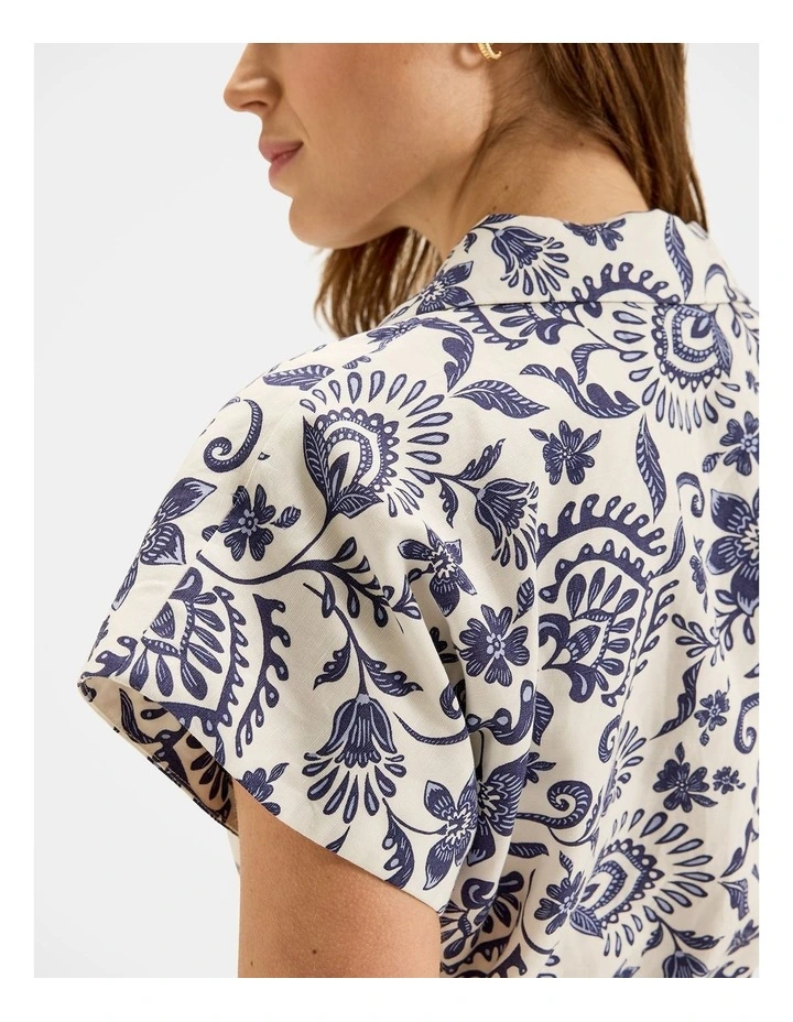 Marjorie Shirtdress in Ivory image 4