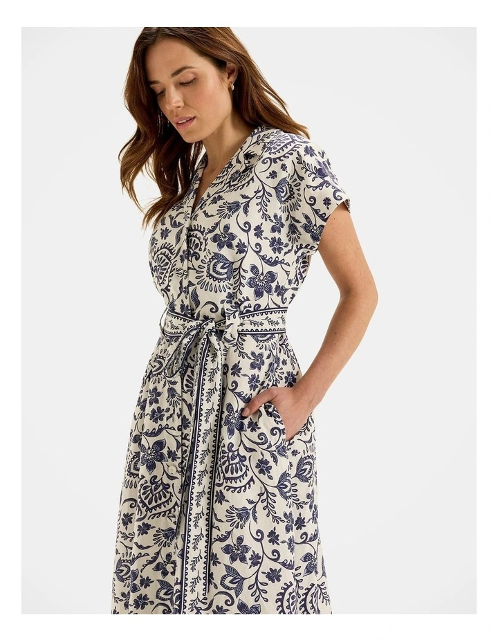 Marjorie Shirtdress in Ivory image 5