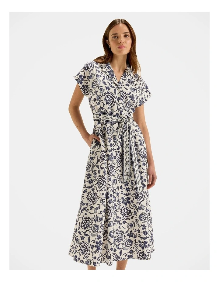 Marjorie Shirtdress in Ivory image 6