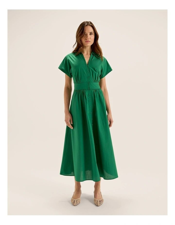 Marlee Shirtdress in Fern Green image 1