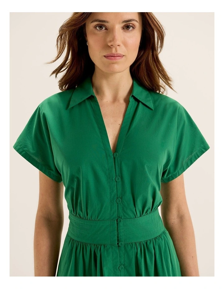 Marlee Shirtdress in Fern Green image 4