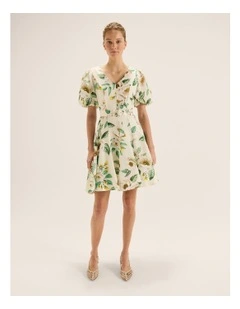 Peony Mini Dress in Ivory