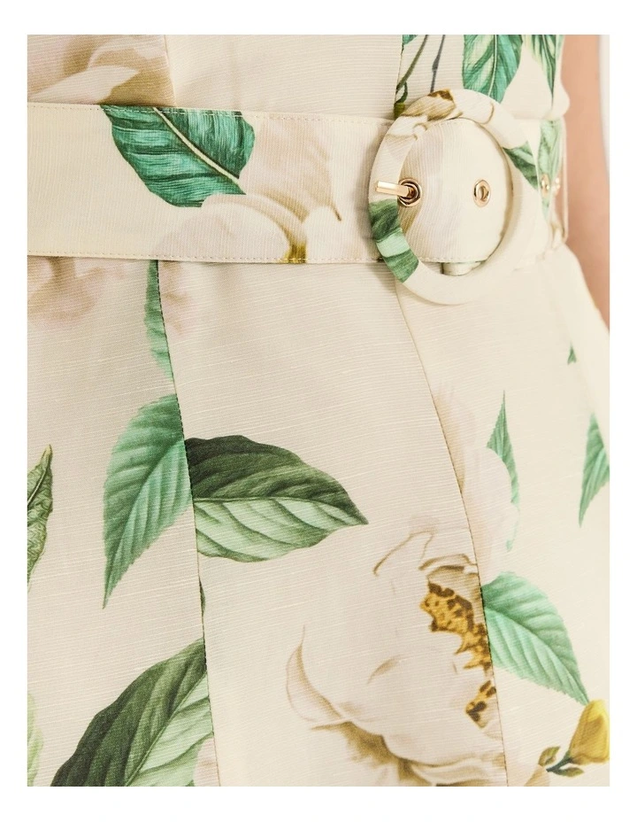 Peony Mini Dress in Ivory image 4