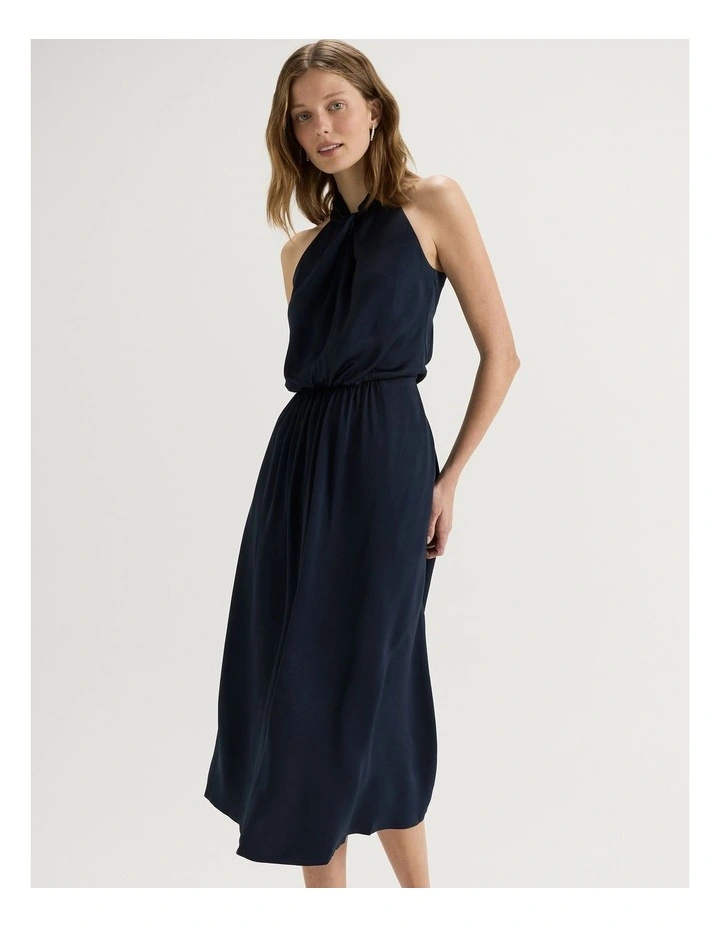 Aurelia Halter Dress in Ink image 5