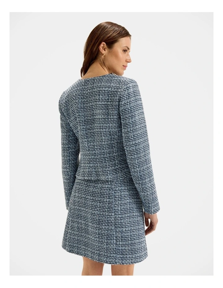 Anais Tweed Jacket in Blue image 2