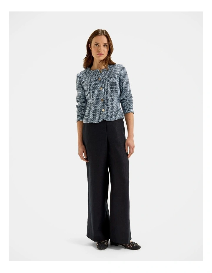 Anais Tweed Jacket in Blue image 7
