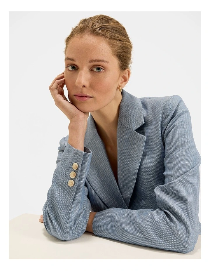 Lottie Jacket in Chambray image 5
