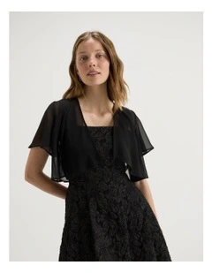 Petal Bolero in Black