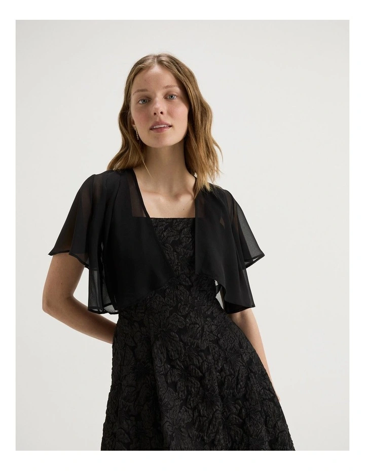 Petal Bolero in Black image 1