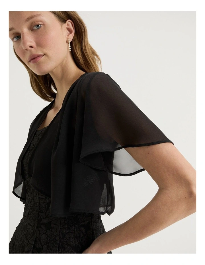 Petal Bolero in Black image 3