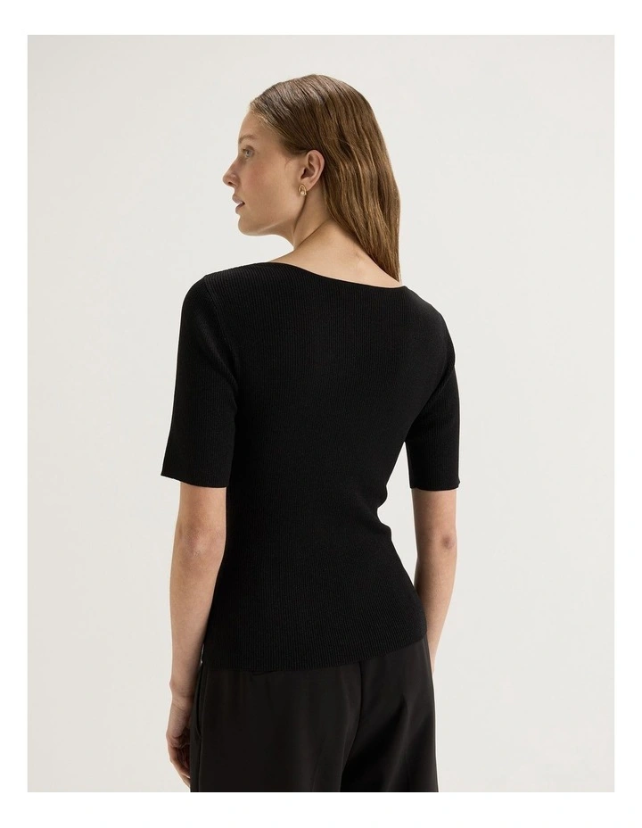 Bella Top in Black image 2