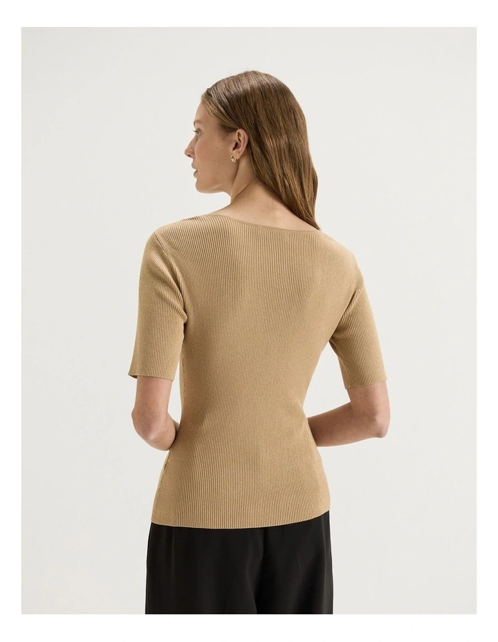 Bella Top in Gold image 2