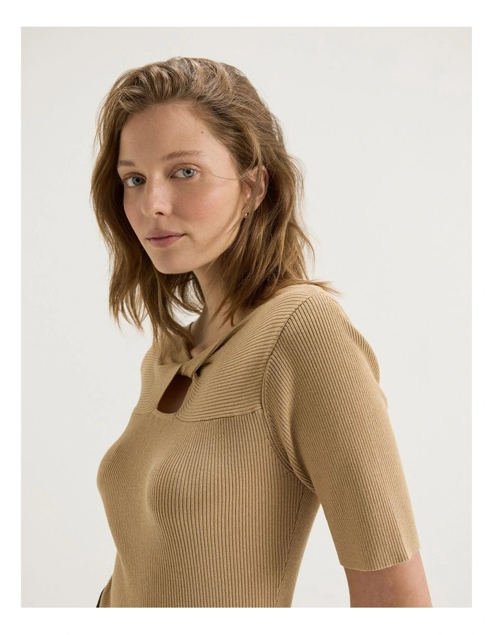 Bella Top in Gold image 3