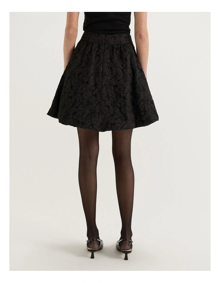 Azalea Bubble Skirt in Black image 2