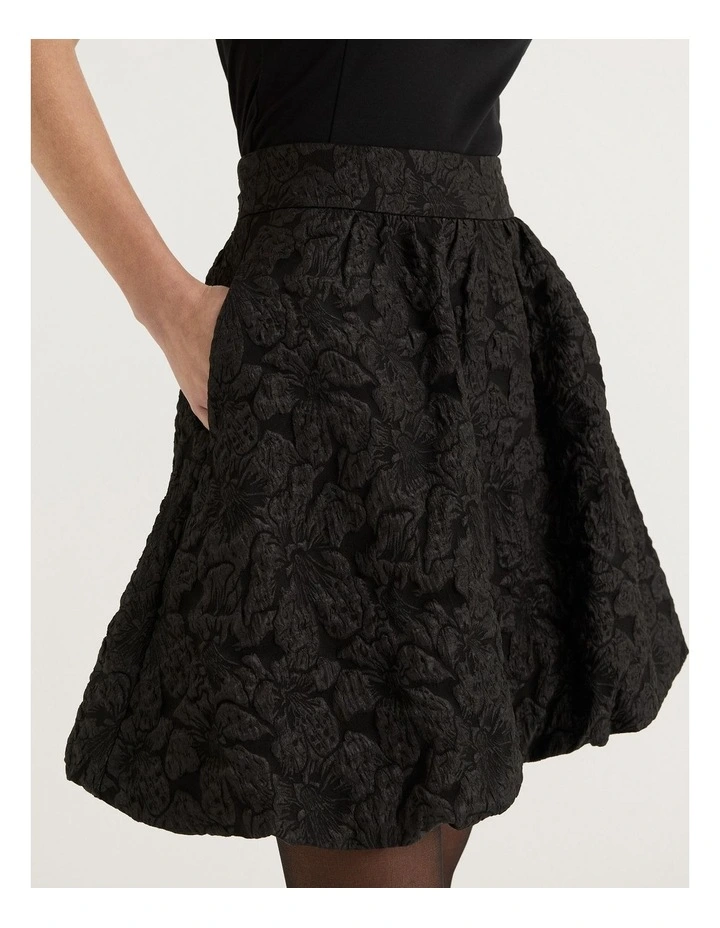 Azalea Bubble Skirt in Black image 3