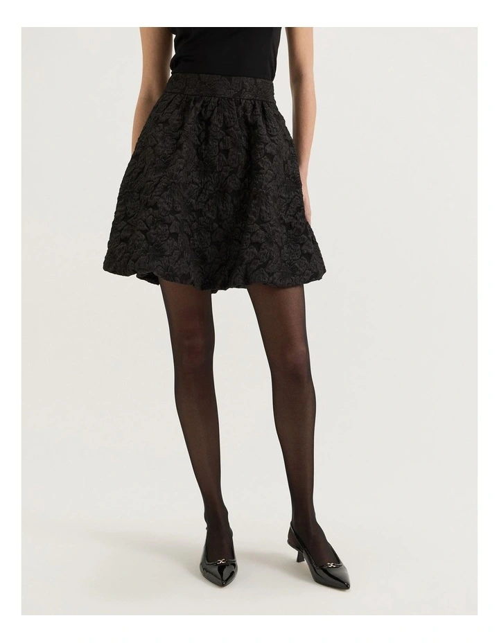 Azalea Bubble Skirt in Black image 5