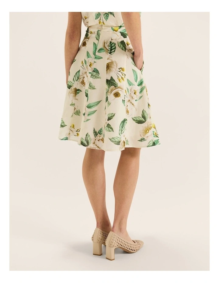 Peony Skirt in Ivory image 2