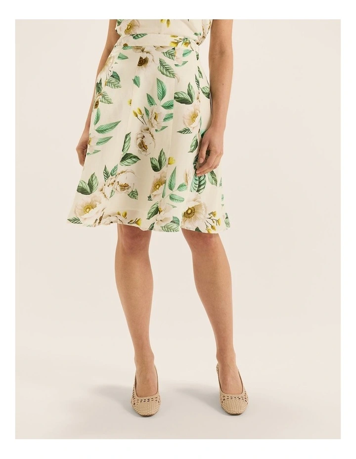 Peony Skirt in Ivory image 3