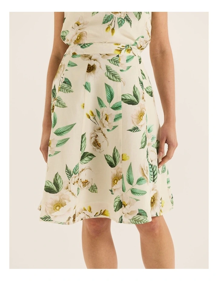 Peony Skirt in Ivory image 4