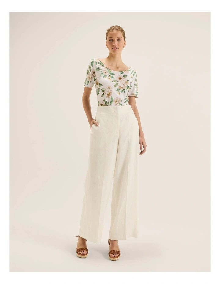 Peony Ponte Top in Ivory image 6