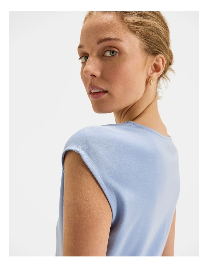 Kimora Ponte Top in Bluebell image 4