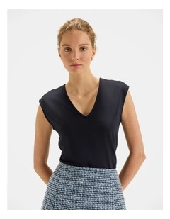 Kimora Ponte Top in Ink