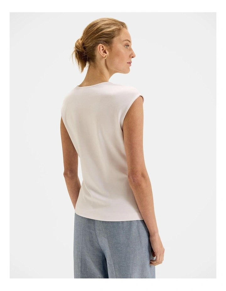Kimora Ponte Top in Ivory image 2