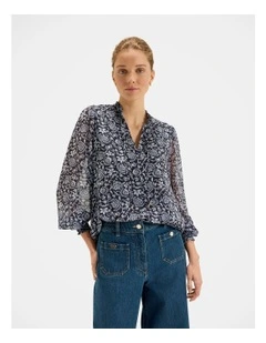 Marjorie Blouse in Ink