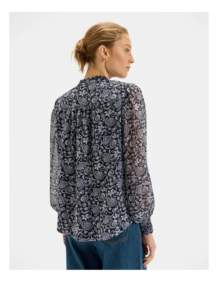 Marjorie Blouse in Ink image 2