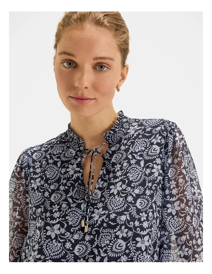 Marjorie Blouse in Ink image 3