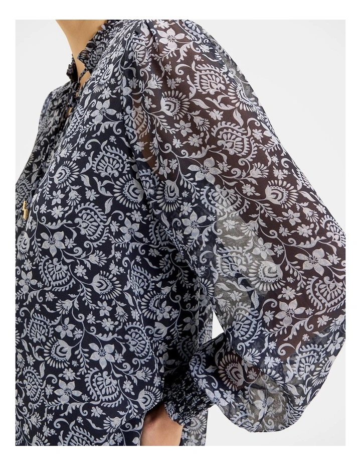Marjorie Blouse in Ink image 4