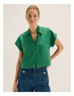 Poppy Shirt in Fern Green