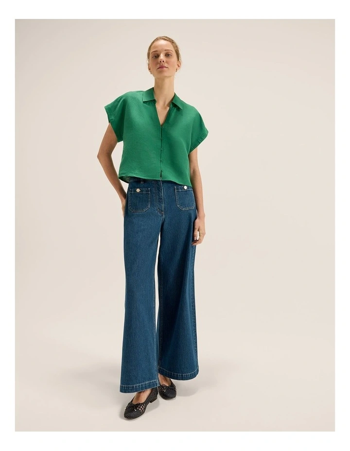 Poppy Shirt in Fern Green image 6