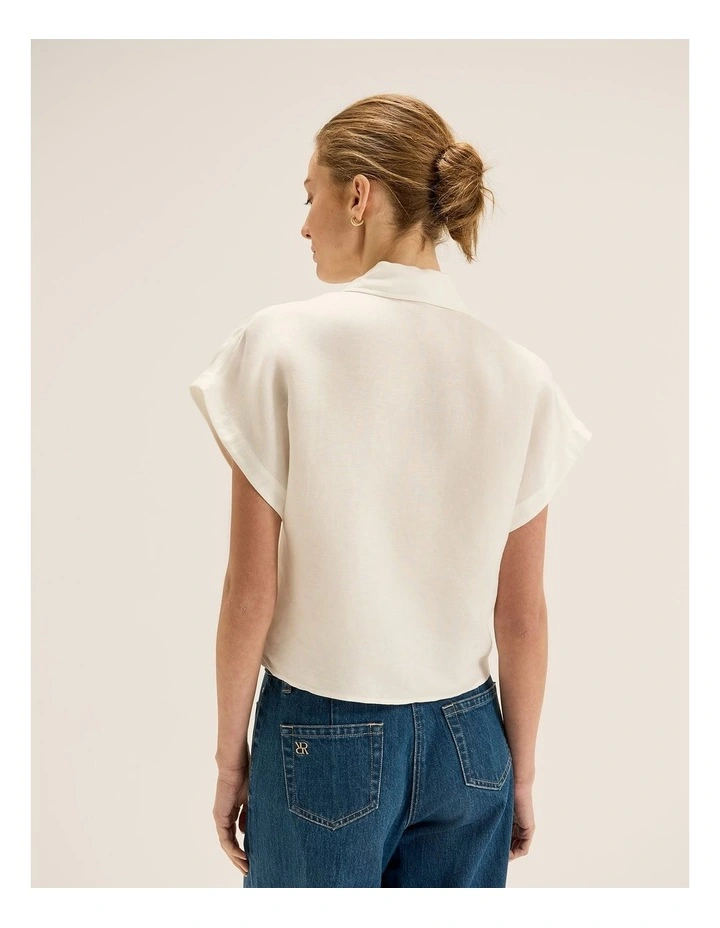 Poppy Shirt in Ivory image 2