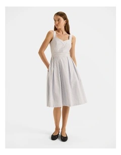 Eve Stripe Sundress in Ivory