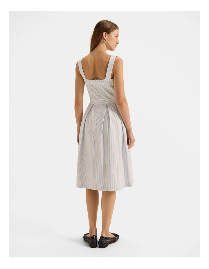 Eve Stripe Sundress in Ivory image 2