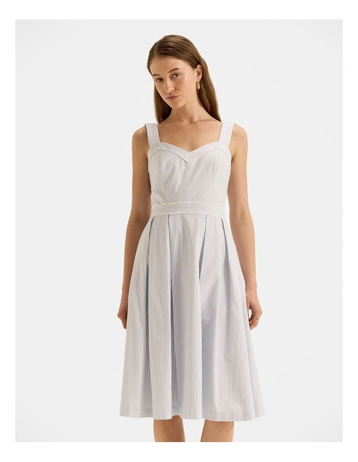 Eve Stripe Sundress in Ivory image 5