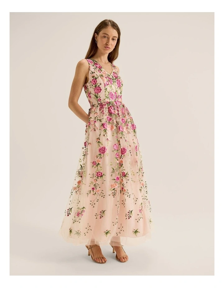 Hot House Botanic Gown in Pink image 1