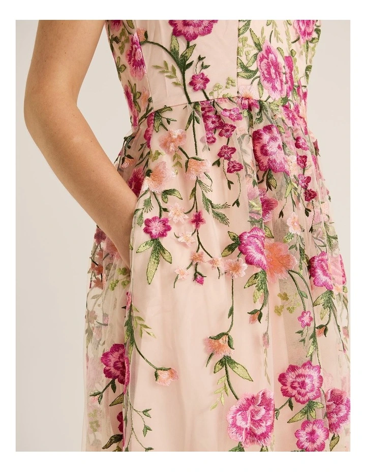 Hot House Botanic Gown in Pink image 5