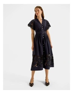 Orchid Lace Dress in Ink