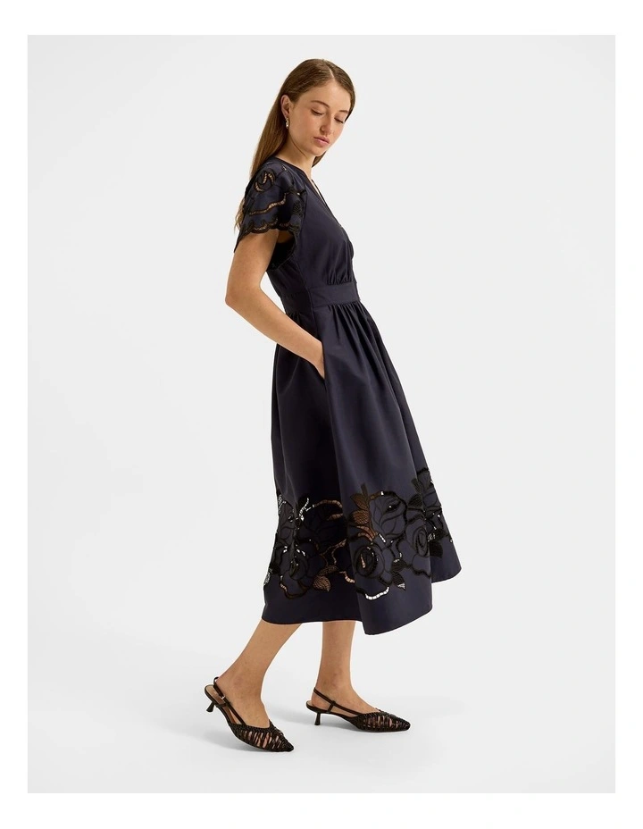 Orchid Lace Dress in Ink image 6