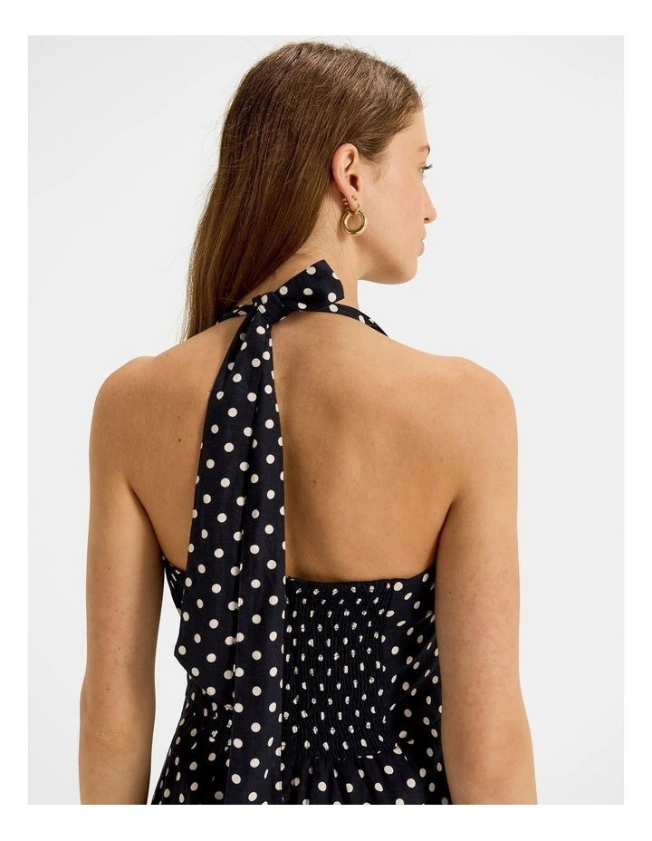 Tia Spot Sundress in Ink image 3