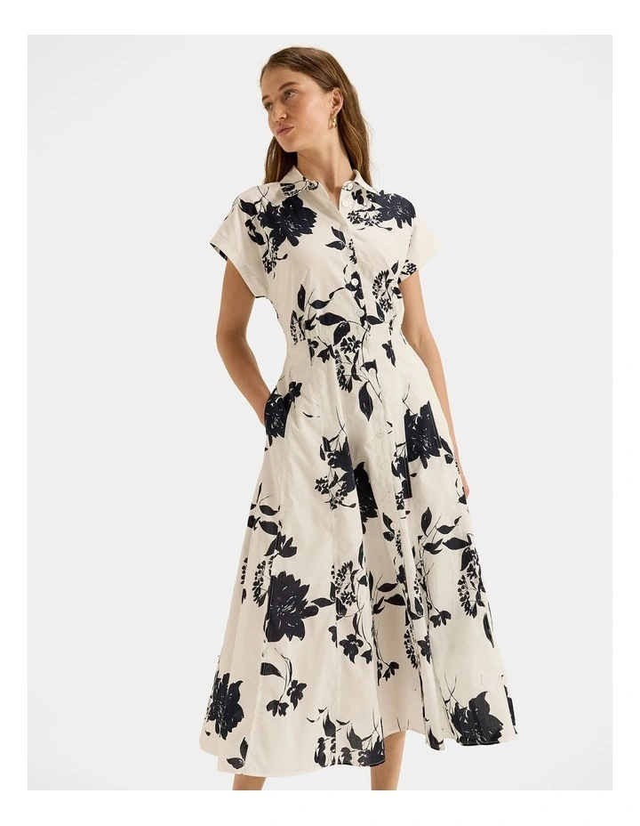 Horizon Shirtdress in Ivory image 5