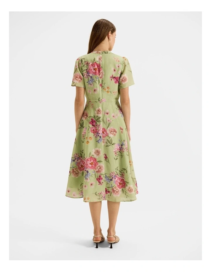 Jardin Shirtdress in Green image 2