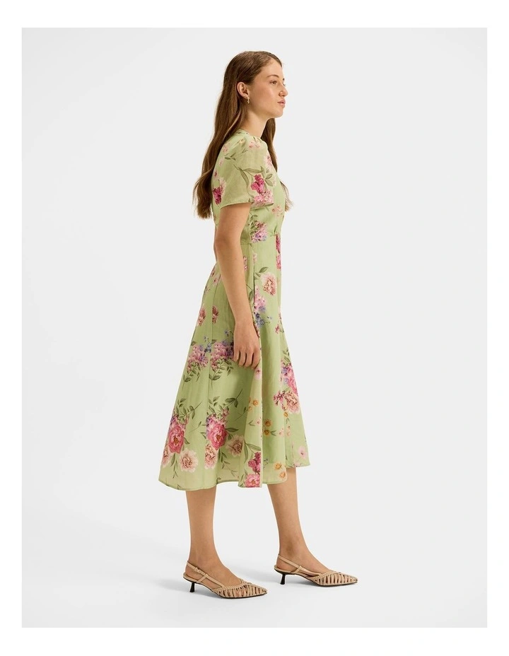 Jardin Shirtdress in Green image 6