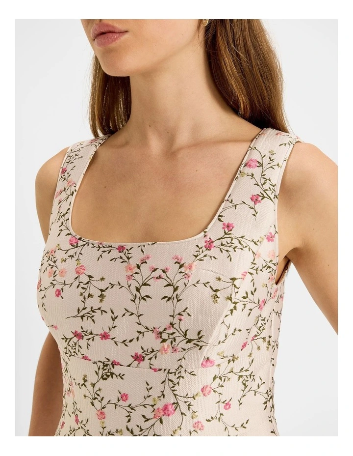Tea Rose Dress in Ivory image 3
