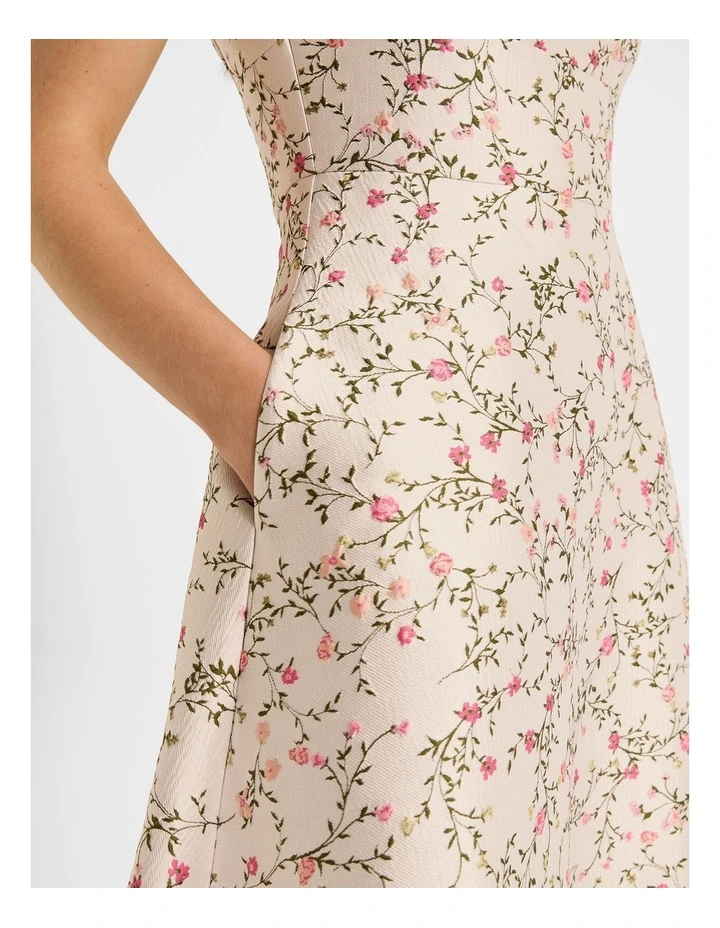 Tea Rose Dress in Ivory image 4