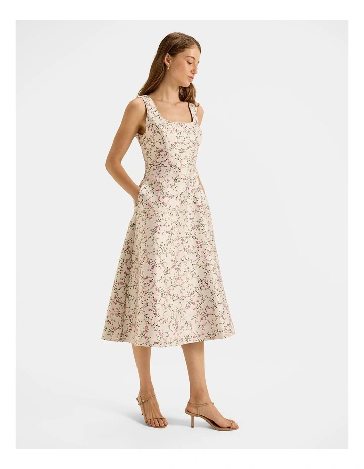 Tea Rose Dress in Ivory image 6