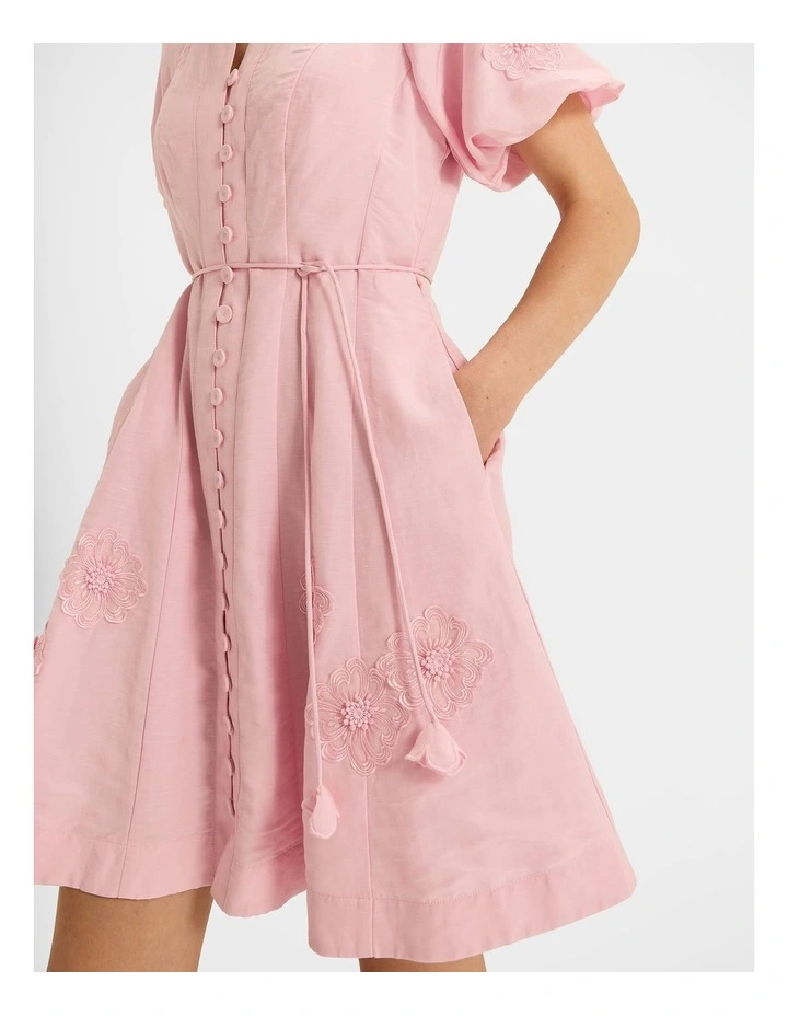 Lulu Petal Dress in Candy Floss Pink image 4