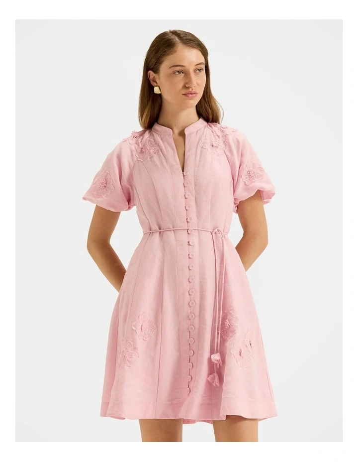 Lulu Petal Dress in Candy Floss Pink image 5